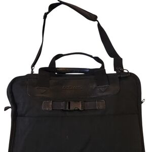 ANDIAMO INC.  PADDED LAPTOP BRIEFCASE MESSENGER BAG BLACK